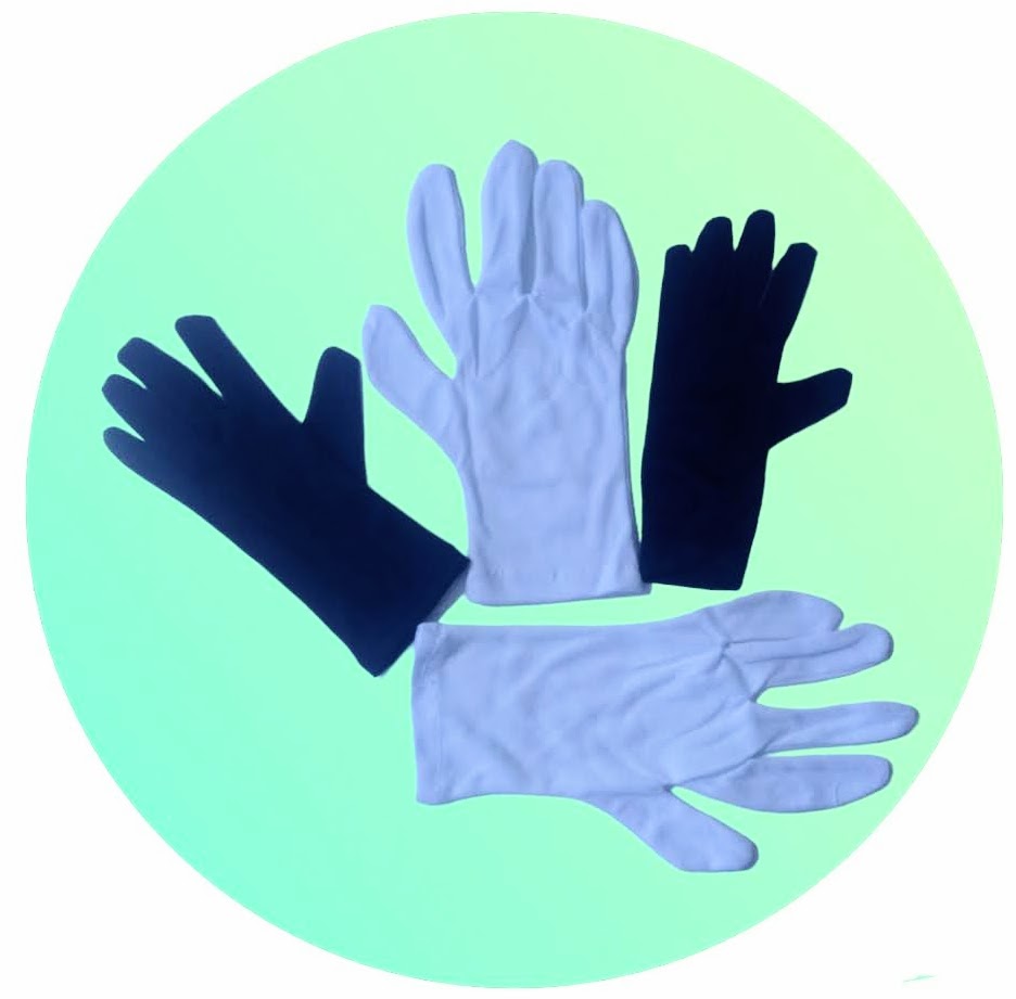 GUANTES SEDA NEGRO